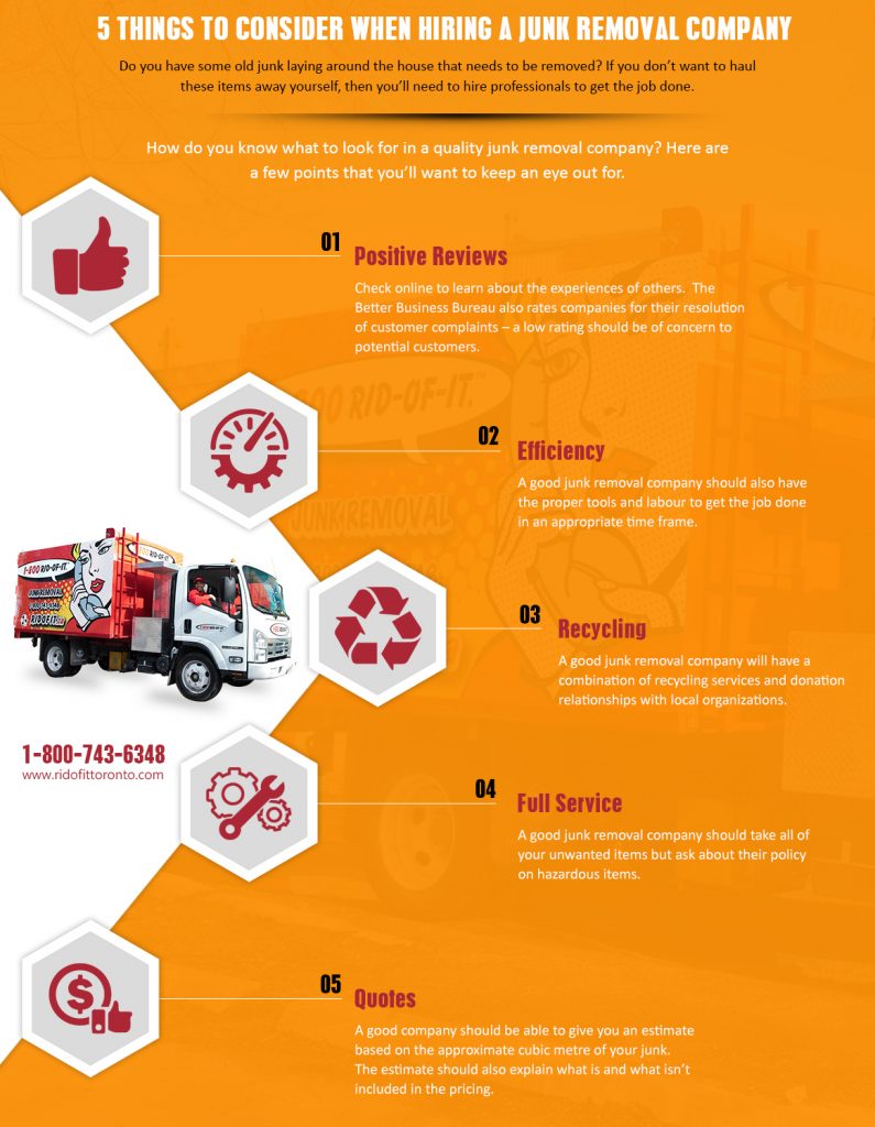 5 Things To Consider When Hiring Junk Removal Company