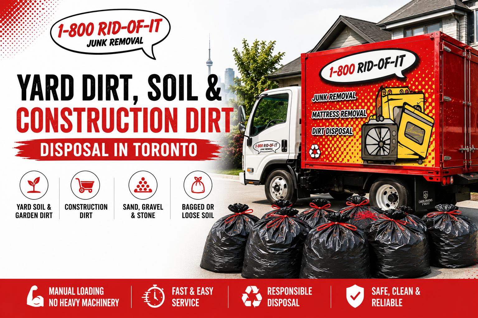 Residential and commercial dirt disposal services in Toronto